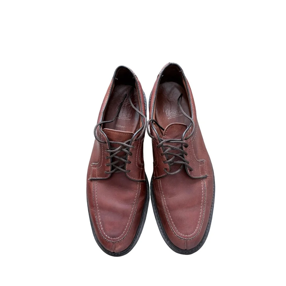 Allen Edmonds Wilbert Brown Leather Comfort Oxford Shoes Mens 9.5 D 1931